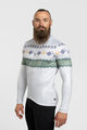 HOLOKOLO Cyklistický dres s dlouhým rukávem zimní - FROSTTRAIL WINTER - šedá/zelená