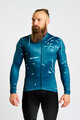 HOLOKOLO Cyklistický dres s dlouhým rukávem zimní - PASSION WINTER - modrá