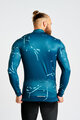 HOLOKOLO Cyklistický dres s dlouhým rukávem zimní - PASSION WINTER - modrá
