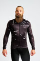 HOLOKOLO Cyklistický dres s dlouhým rukávem zimní - PASSION WINTER - černá/bílá