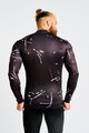 HOLOKOLO Cyklistický dres s dlouhým rukávem zimní - PASSION WINTER - černá/bílá