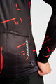 HOLOKOLO Cyklistický dres s dlouhým rukávem zimní - PASSION WINTER - černá/červená