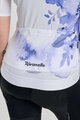 RIVANELLE BY HOLOKOLO Cyklistický dres s krátkým rukávem - FLOWERY LADY - bílá/fialová/modrá