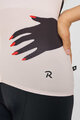 RIVANELLE BY HOLOKOLO Cyklistický dres s krátkým rukávem - HANDS LADY - béžová/černá