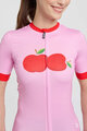 RIVANELLE BY HOLOKOLO Cyklistický dres s krátkým rukávem - FRUIT LADY - růžová/červená