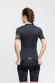 RIVANELLE BY HOLOKOLO Cyklistický dres s krátkým rukávem - VICTORIOUS GOLD LADY - černá