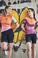RIVANELLE BY HOLOKOLO Cyklistický dres s krátkým rukávem - LESS TALK - červená/vícebarevná