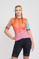 RIVANELLE BY HOLOKOLO Cyklistický dres s krátkým rukávem - LESS TALK - červená/vícebarevná