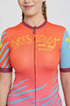 RIVANELLE BY HOLOKOLO Cyklistický dres s krátkým rukávem - LESS TALK - červená/vícebarevná