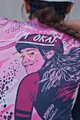 RIVANELLE BY HOLOKOLO Cyklistický dres s krátkým rukávem - ROSESCAPE - fialová/černá