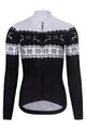 RIVANELLE BY HOLOKOLO Cyklistický dres s dlouhým rukávem zimní - FROSTTRAIL WINTER - černá/bílá