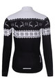 RIVANELLE BY HOLOKOLO Cyklistický dres s dlouhým rukávem zimní - FROSTTRAIL WINTER - černá/bílá