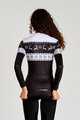 RIVANELLE Cyklistický dres s dlouhým rukávem zimní - FROSTTRAIL WINTER - černá/bílá