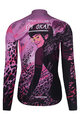RIVANELLE Cyklistický dres s dlouhým rukávem zimní - ROSESCAPE WINTER - fialová/černá