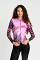 RIVANELLE Cyklistický dres s dlouhým rukávem zimní - ROSESCAPE WINTER - fialová/černá