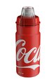 ELITE Cyklistická láhev na vodu - JET PLUS 550 COCA COLA - červená