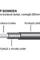 LONGUS bowden - 2P OEM - černá
