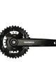 SHIMANO kliky s převodníkem - ALTUS FC-MT101 OEM 36-22 2x9 - černá