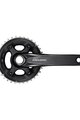 SHIMANO kliky s převodníkem - DEORE M6000 175mm 38/28 - černá