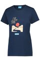 SHIMANO Cyklistické triko s krátkým rukávem - GRAPHIC TEE - modrá