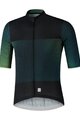 SHIMANO Cyklistický dres s krátkým rukávem - BREAKAWAY - zelená/černá