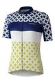 SHIMANO Cyklistický dres s krátkým rukávem - MIZUKI - bílá/modrá