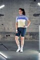 SHIMANO Cyklistický dres s krátkým rukávem - MIZUKI - bílá/modrá