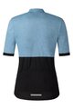 SHIMANO Cyklistický dres s krátkým rukávem - ELEMENT - světle modrá/černá