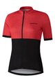SHIMANO Cyklistický dres s krátkým rukávem - ELEMENT - červená/černá