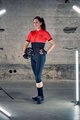 SHIMANO Cyklistický dres s krátkým rukávem - ELEMENT - červená/černá