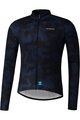 SHIMANO Cyklistický dres s dlouhým rukávem letní - VERTEX TEAM LONG - černá
