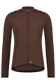 SHIMANO Cyklistický dres s dlouhým rukávem letní - VERTEX THERMAL LONG - hnědá