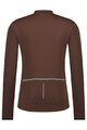 SHIMANO Cyklistický dres s dlouhým rukávem letní - VERTEX THERMAL LONG - hnědá