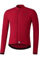 SHIMANO Cyklistický dres s dlouhým rukávem letní - VERTEX THERMAL LONG - červená