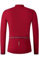 SHIMANO Cyklistický dres s dlouhým rukávem letní - VERTEX THERMAL LONG - červená