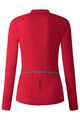 SHIMANO Cyklistický dres s dlouhým rukávem zimní - KAEDE THERMAL LONG - růžová