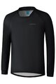 SHIMANO Cyklistický dres s dlouhým rukávem letní - MYOKO LONG WARM - černá