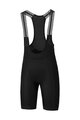 SHIMANO Cyklistické kalhoty krátké s laclem - BIBS - černá