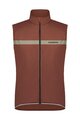 SHIMANO Cyklistická vesta - EVOLVE WIND INSULATED - hnědá