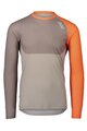 POC Cyklistický dres s dlouhým rukávem letní - MTB PURE - oranžová/šedá