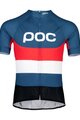 POC Cyklistický dres s krátkým rukávem - ESSENTIAL ROAD LOGO - červená/modrá/bílá/černá