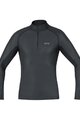 GORE Cyklistické triko s dlouhým rukávem - M GWS BL THERMO TURTLENECK - černá