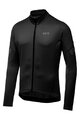 GORE Cyklistický dres s dlouhým rukávem zimní - C3 THERMO - černá