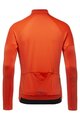 GORE Cyklistický dres s dlouhým rukávem zimní - C3 THERMO - oranžová