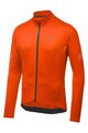GORE Cyklistický dres s dlouhým rukávem zimní - C3 THERMO - oranžová