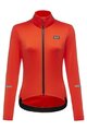 GORE Cyklistický dres s dlouhým rukávem zimní - PROGRESS THERMO WMN - oranžová