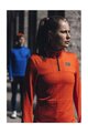 GORE Cyklistické triko s dlouhým rukávem - EVERYDAY THERMO 1/4-ZIP WMN - oranžová
