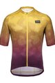 GORE Cyklistický dres s krátkým rukávem - RAIN CAMO - žlutá/fialová