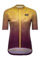 GORE Cyklistický dres s krátkým rukávem - RAIN CAMO WMN - žlutá/fialová