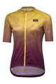 GORE Cyklistický dres s krátkým rukávem - RAIN CAMO WMN - žlutá/fialová